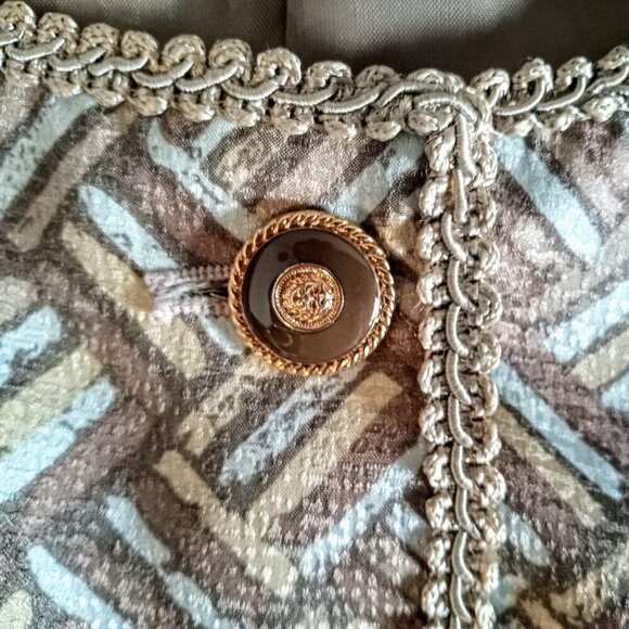 Vintage Adrianna Papell Braid Trim Silk Jacket - Picture 3 of 5